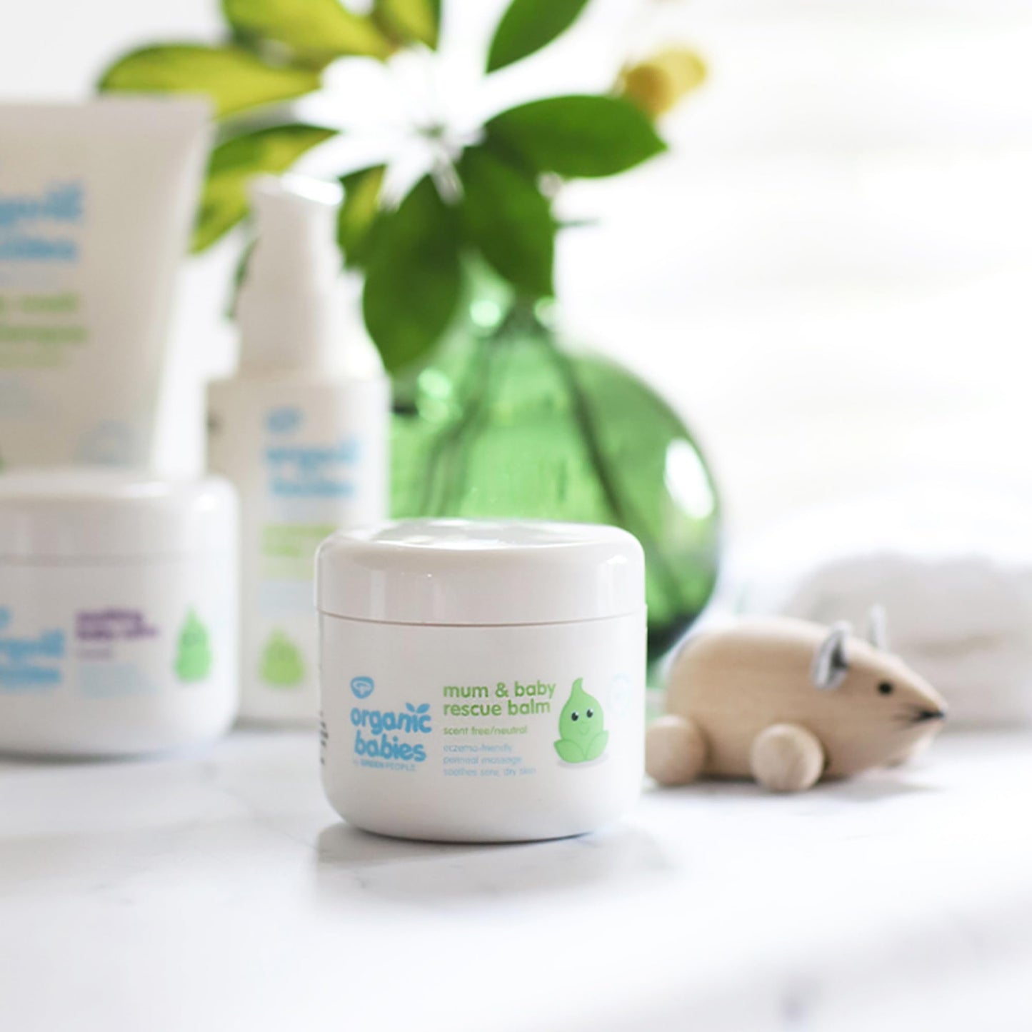 Green People Organic Babies Mum & Baby Rescue Balm - Scent Free (100ml) Beauty & Personal Care Green People