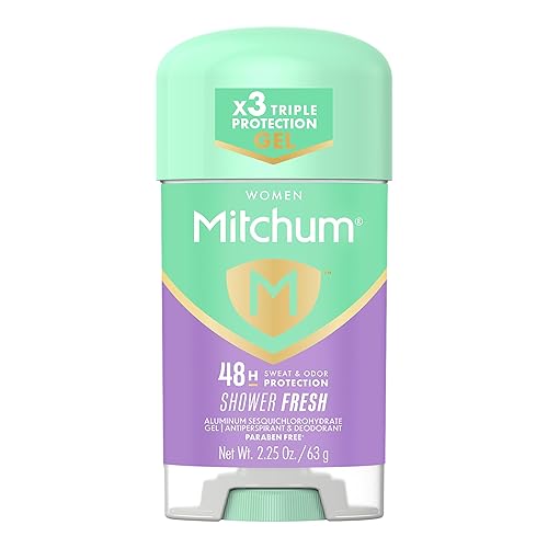 Mitchum Women’s Triple Odor Protection Antiperspirant & Deodorant Gel, Shower Fresh, 48HR Protection, 2.25 oz Beauty & Personal Care Mitchum