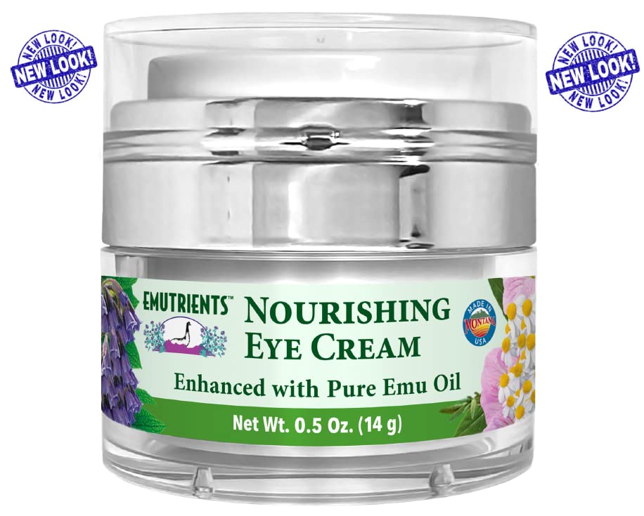 Montana Emu Ranch - Nourishing Eye Cream 0.5 Ounce - Enhanced with Pure Emu Oil Beauty & Personal Care Montana Emu Ranch