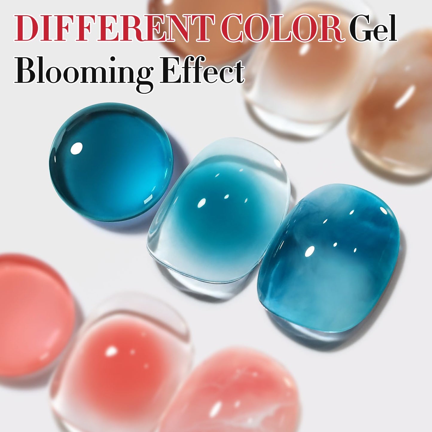 Double Rhythm 0.5 Oz Blooming Gel Nail Polish Clear Bloom Nail Art for Spreading Effect 15ML Manicure French Design Art DIY at Home (Clear) Beauty and Personal Care Double Rhythm