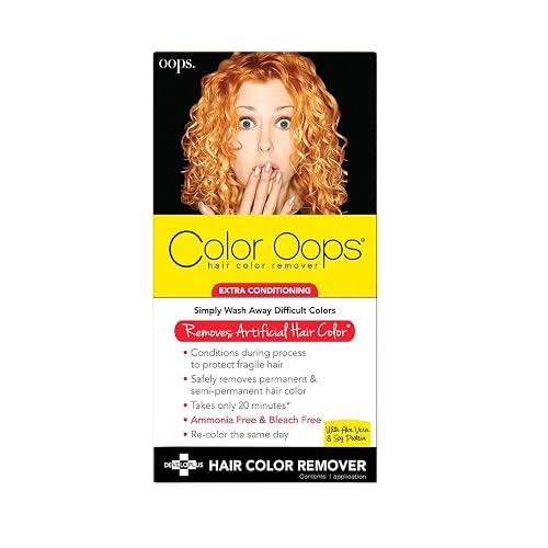 Color Oops Extra Conditioning Hair Color Remover, 1 Application, Hair Dye Remover Processes in 20 Minutes, Safely Removes Permanent & Semi-Permanent Beauty & Personal Care Color Oops
