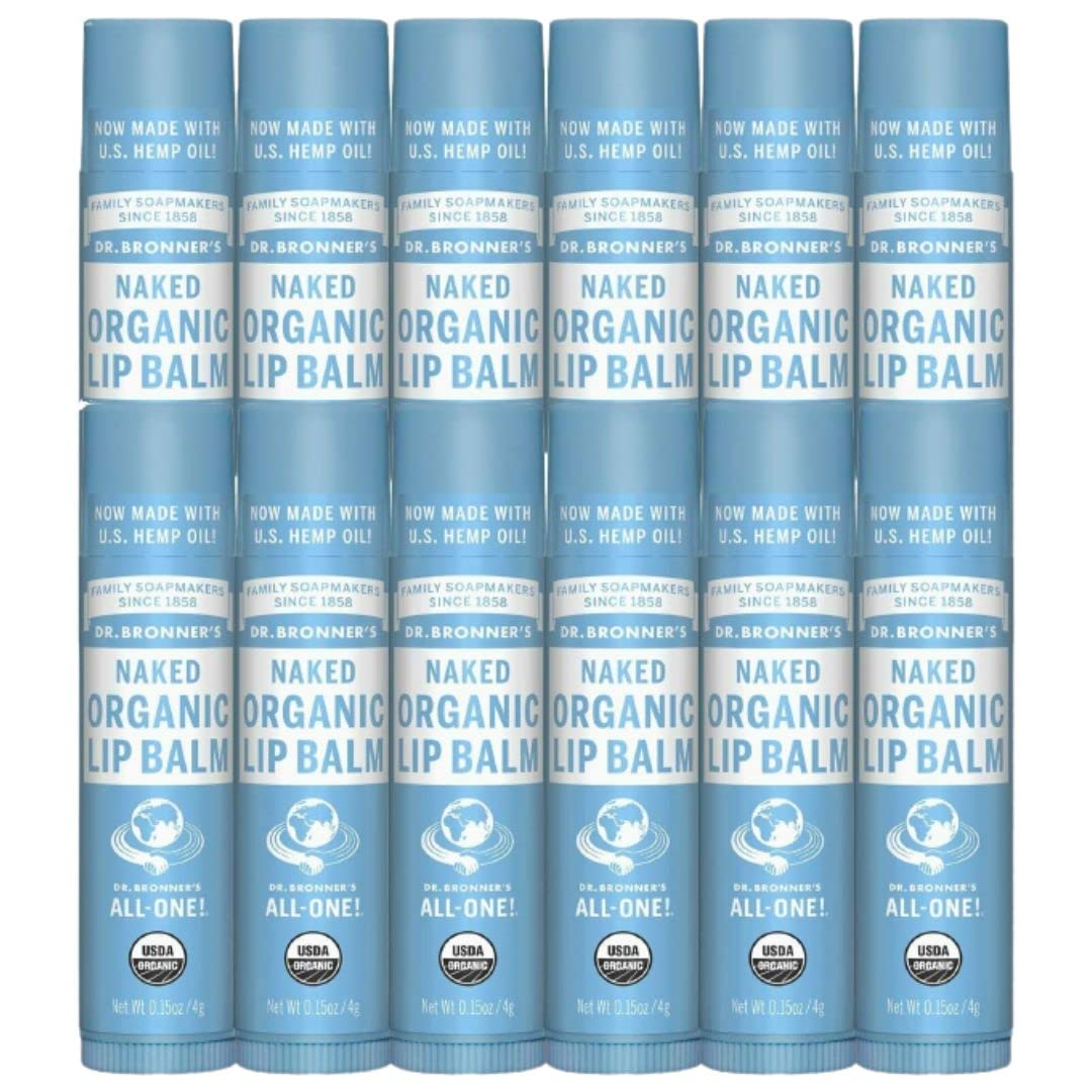 Dr Bronner Lip Balm Naked Unscntd Beauty & Personal Care Dr. Bronner's