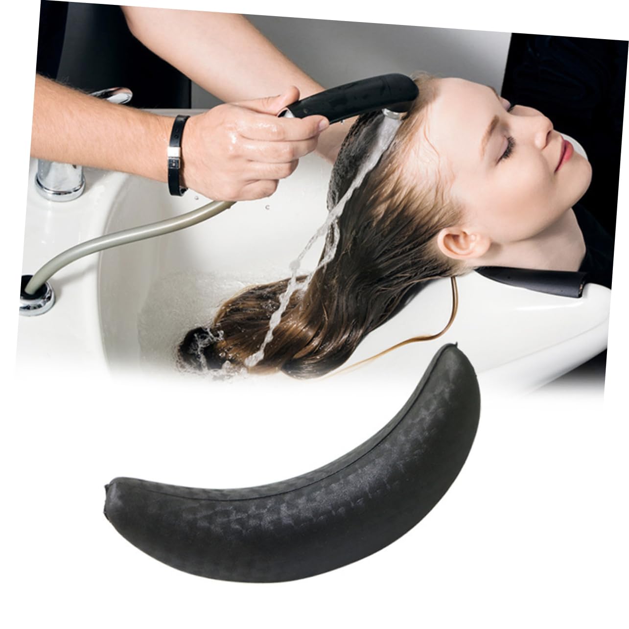 DOITOOL 3pcs Shampoo Bowl Neck Rest Cushion U-shaped Gel Support for Hair Washing Comfort for Salons and Home Use Reduces Neck Pressure Design Beauty and Personal Care DOITOOL