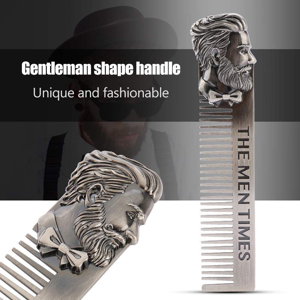 Mini Beard Comb Stainless Steel Beard Comb Portable Beard Comb Mustache Comb Steel Beard Combs For Hair Salon And Household Beauty and Personal Care YUYTE