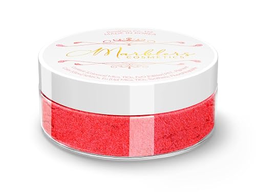 MARBLERS Fine Synthetic Mica Powder [Bubbly Pink] 0.11oz (3g) | Highly Pigmented | Non-Toxic, Vegan, Cruelty-Free | Lip Gloss, Lipstick, Bath Bomb Beauty & Personal Care MARBLERS