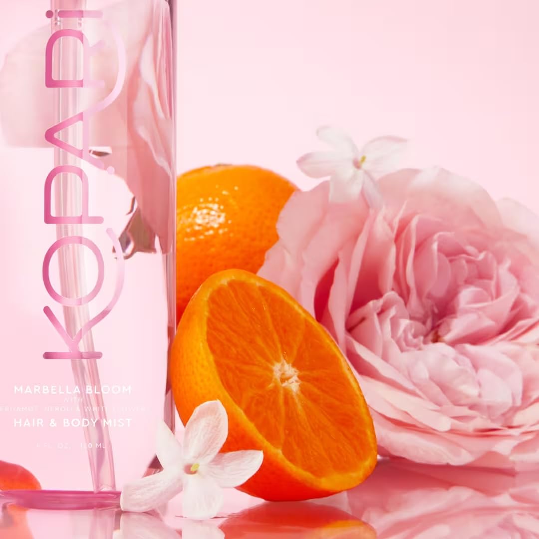 Kopari Hair & Body Mist Marbella Bloom, Long-Lasting Bright Inviting Floral, Blend of Neroli & Bergamot, with a Touch Of Cardamom and Vetiver, 4 oz Beauty & Personal Care Kopari