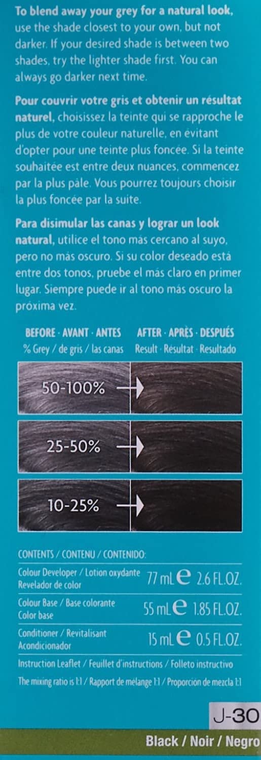 Just 5 Women's Hair Color, Black, J-30 (6 Pack) Beauty & Personal Care Just My Style