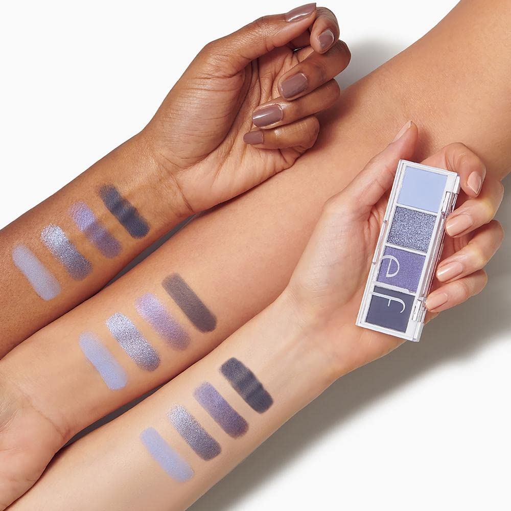 e.l.f. Bite-Size Eyeshadow, Ultra-Pigmented Eye Makeup Quad, 4 Matte & Shimmer Shades, Creamy & Blendable Powder, Açaí You, 0.12 Oz Beauty & Personal Care e.l.f.