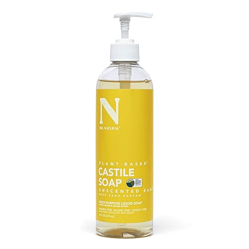 Dr. Natural Castile Liquid Soap - Multi-Use Body Wash, Shampoo and Face Wash - Body Soap for Skin, Hair, Pets and Home - Unscented Baby - 16 oz Beauty & Personal Care Dr. Natural