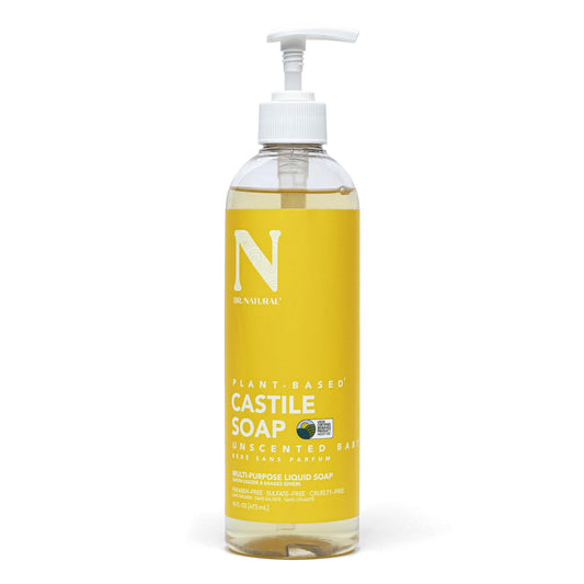 Dr. Natural Castile Liquid Soap - Multi-Use Body Wash, Shampoo and Face Wash - Body Soap for Skin, Hair, Pets and Home - Unscented Baby - 16 oz Beauty & Personal Care Dr. Natural