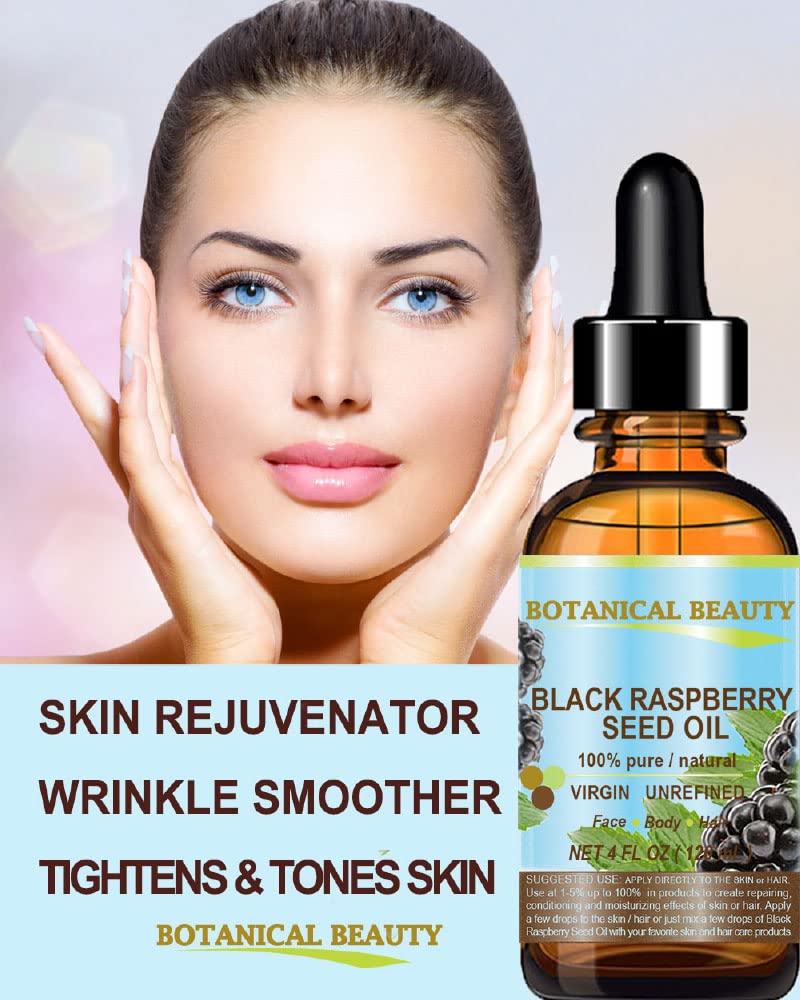 Botanical Beauty BLACK RASPBERRY SEED OIL 100% Pure Natural Undiluted Virgin Unrefined Cold Pressed Carrier Oil for Face, Skin, Hair, Lip, Nails (0.5 Beauty & Personal Care Botanical Beauty