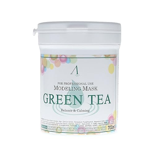 700ml Modeling Mask Powder Pack Green Tea for Soothing and Anti Oxidation by anskin Beauty & Personal Care Anskin