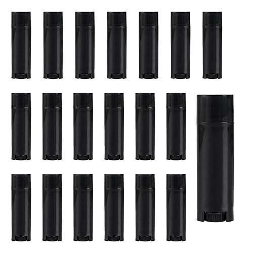 erioctry 4.5g 0.15oz Empty Refillable Plastic DIY Lipstick Lip Balm Lip Gloss Tubes Holder Containers Oval Deodorant Crayon Tube Pipe Bottle Case Beauty & Personal Care erioctry
