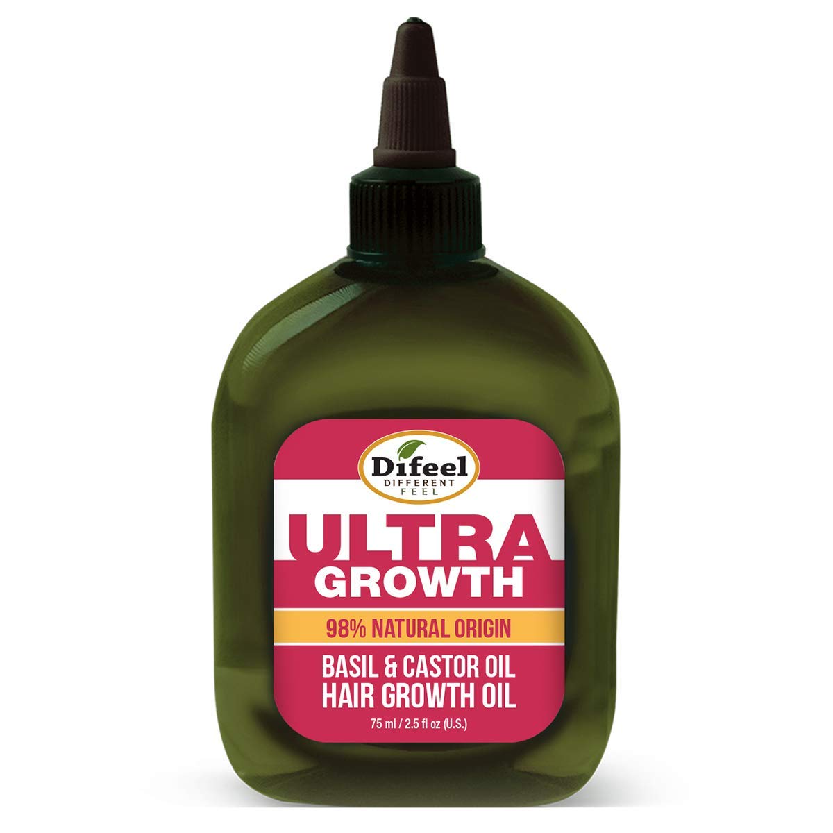 Difeel Ultra Hair Growth Oil Infused with Basil and Castor Oil 2.5 ounce Beauty & Personal Care Difeel