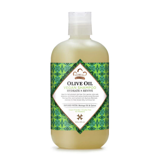 Nubian Heritage Shampoo for Dry Hair Olive Oil Hydrate and Revive 12 oz Beauty & Personal Care Nubian Heritage