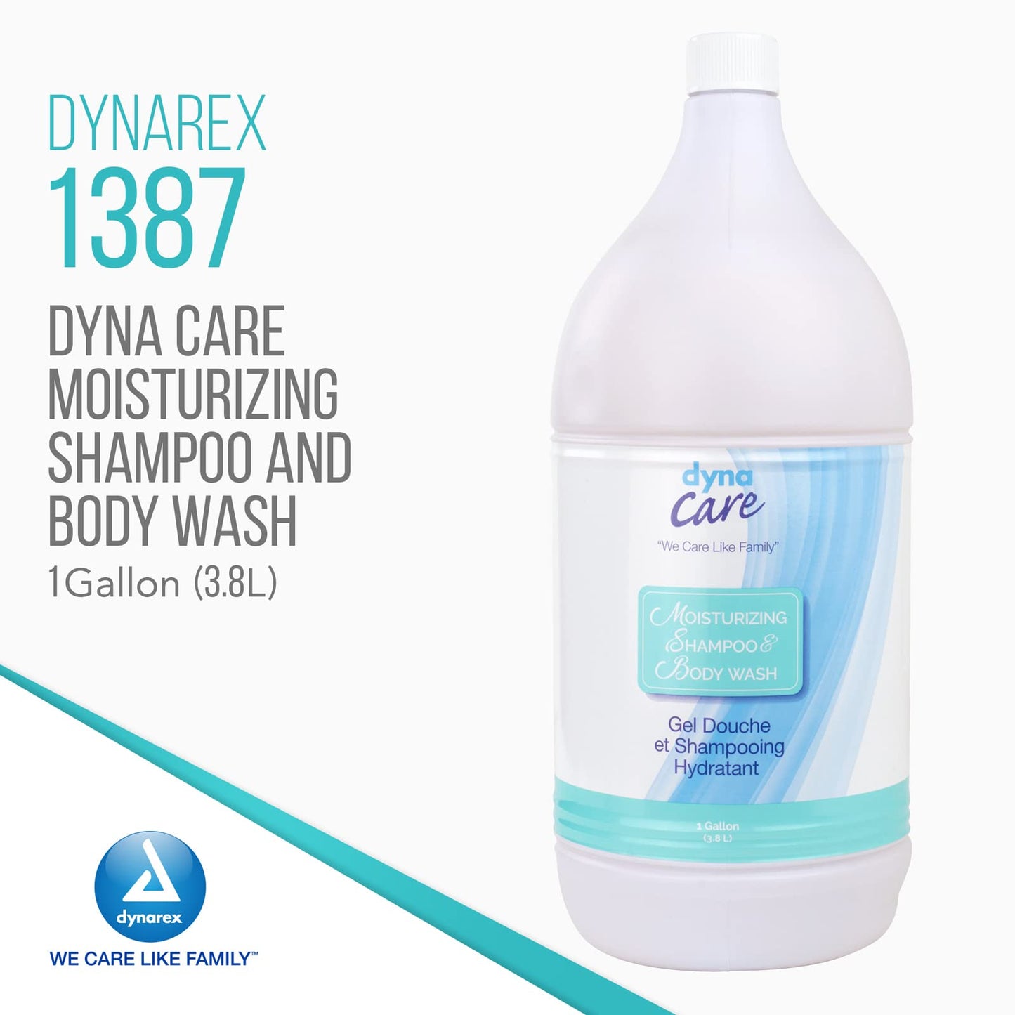 Dynarex Shampoo and Body Wash, Unisex - Moisturizing All-in-One Shampoo Body Wash for Skin & Hair - Mild Formula for Sensitive Skin - Tropical Scent Beauty & Personal Care Dynarex