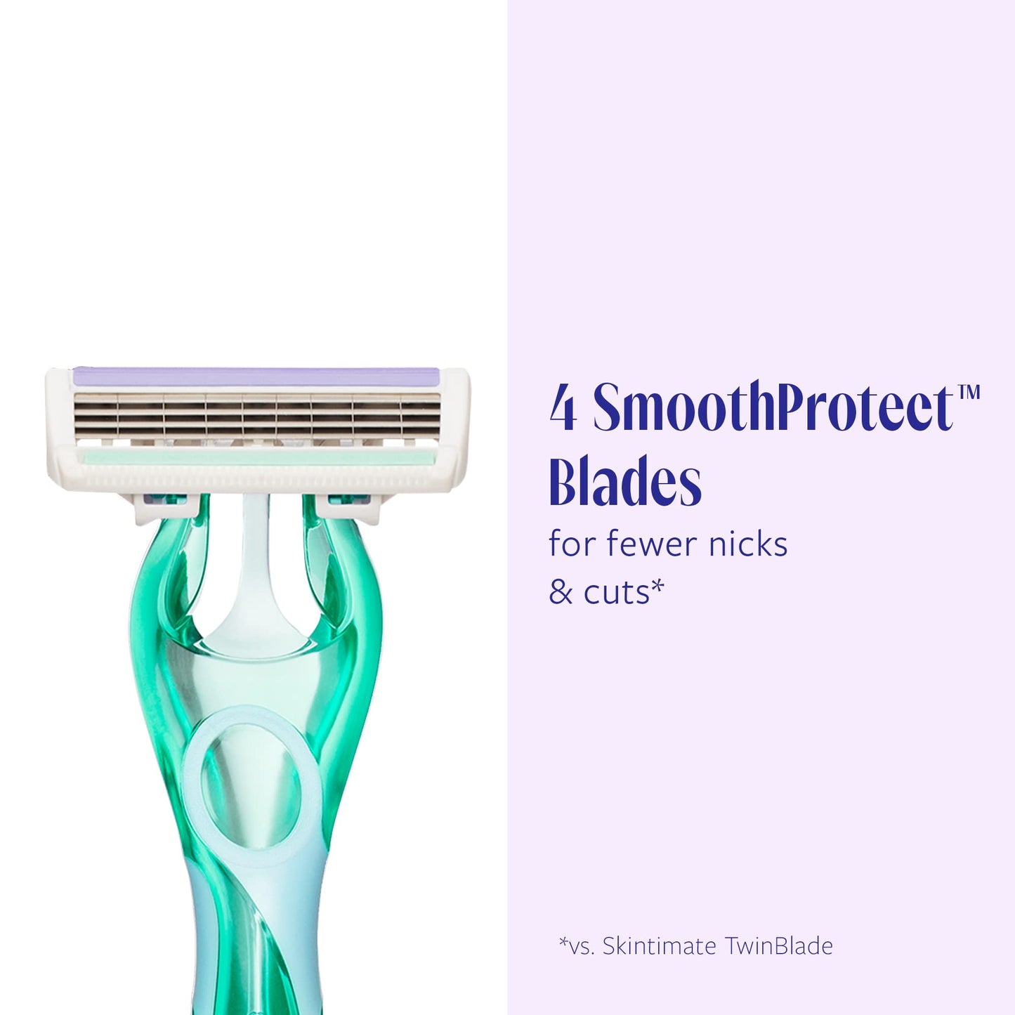Skintimate 3 Blade Disposable Razor, Sensitive Skin, 4 Count (Pack of 3) - Packaging May Vary Beauty and Personal Care Skintimate