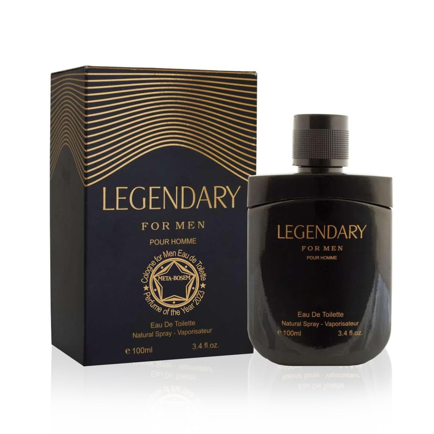 META-BOSEM Gentlemen Pour Homme Black+Red Men's Cologne Collection, Eau de Toilette Natural Spray - Masculine Scent - Holiday Gift Set (Pack of 2) Beauty & Personal Care META-BOSEM