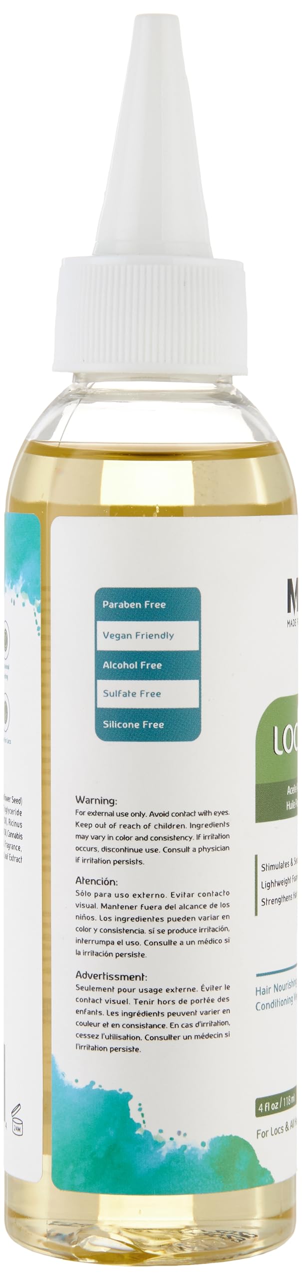 Locs Vegan Conditioning Hair Oil | Foaming Locs Oil | 4 oz Beauty & Personal Care MFL MADE FOR LOCS