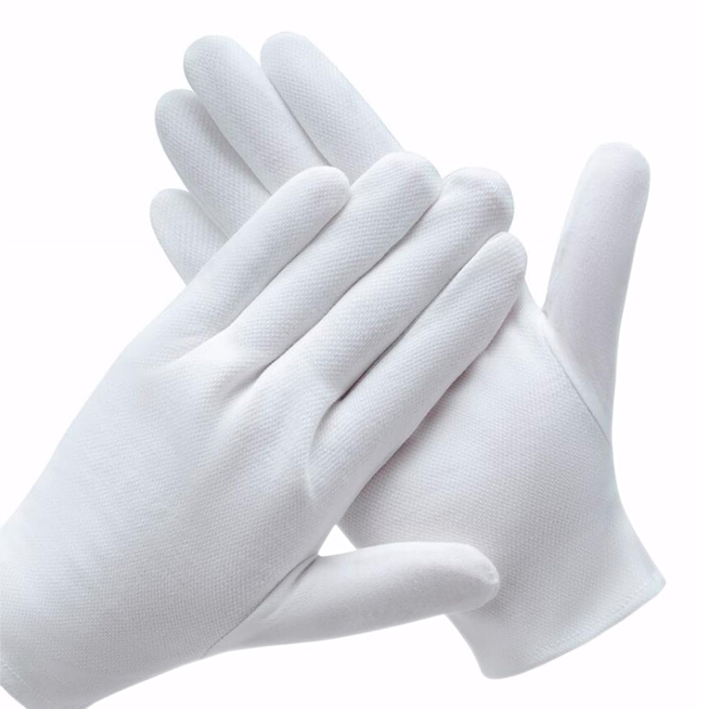 3 Pairs White Cotton Gloves for Dry Hands Eczema SPA Moisturizing - Work Glove Liners for Serving Costume Inspection Beauty and Personal Care COYAHO Default Title