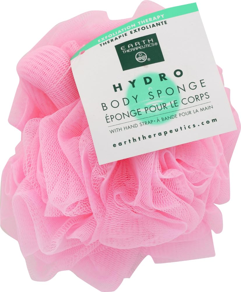 Earth Therapeutics Hydro Body Sponge, with Hand Strap, Pink (Pack of 12) Beauty & Personal Care Earth Therapeutics