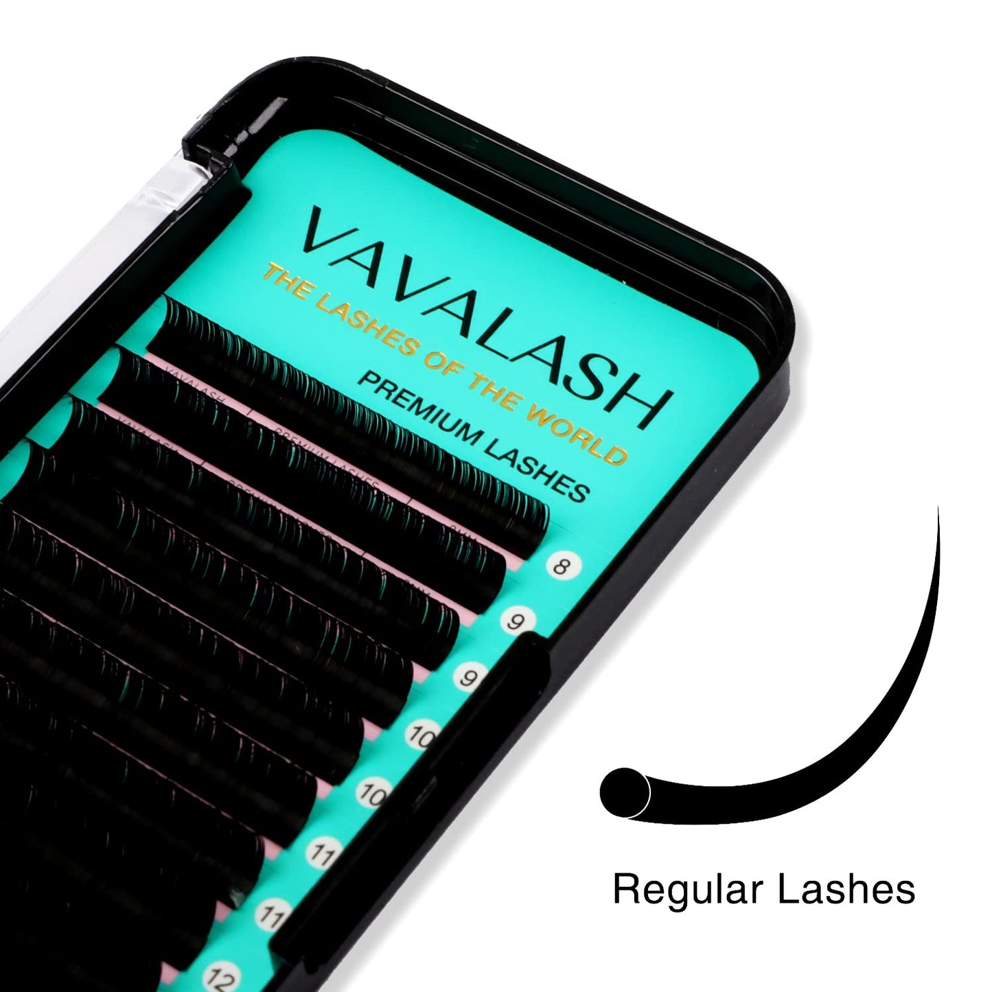 Eyelash Extensions 0.07 CC Curl 8-14mm Lash Extensions Supplies Individual Lashes Premium Silk Volume & Classic Lash Soft Matte Dark Professional Beauty & Personal Care VAVALASH