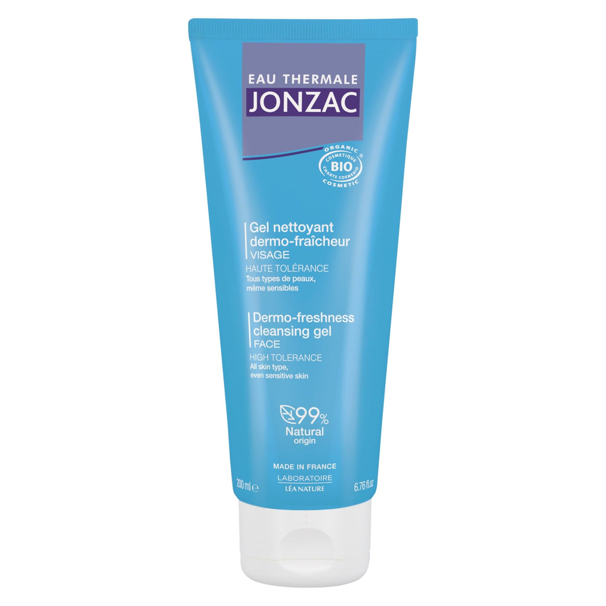 JONZAC Eau Thermale Rehydrate Organic Dermo Cleansing Gel - Gentle Daily Facial Cleanser - Sensitive Skin Approved - Leaves Skin Feeling Smooth Beauty & Personal Care JONZAC