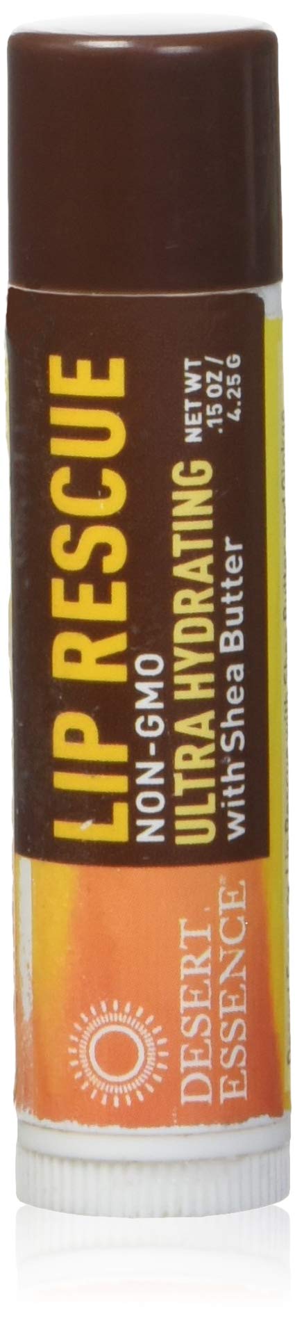 Desert Essence Lip Rescue Ultra Hydrating with Shea Butter - 0.15 Oz - Soft Moisturizer Balm Stick - Ginkgo Biloba Extract - Soothes Dry Or Cracked Beauty & Personal Care Desert Essence