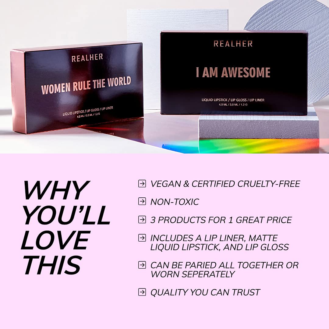 RealHer Lip Kit - I Am Fabulous (Deep Reds) Beauty & Personal Care RealHer