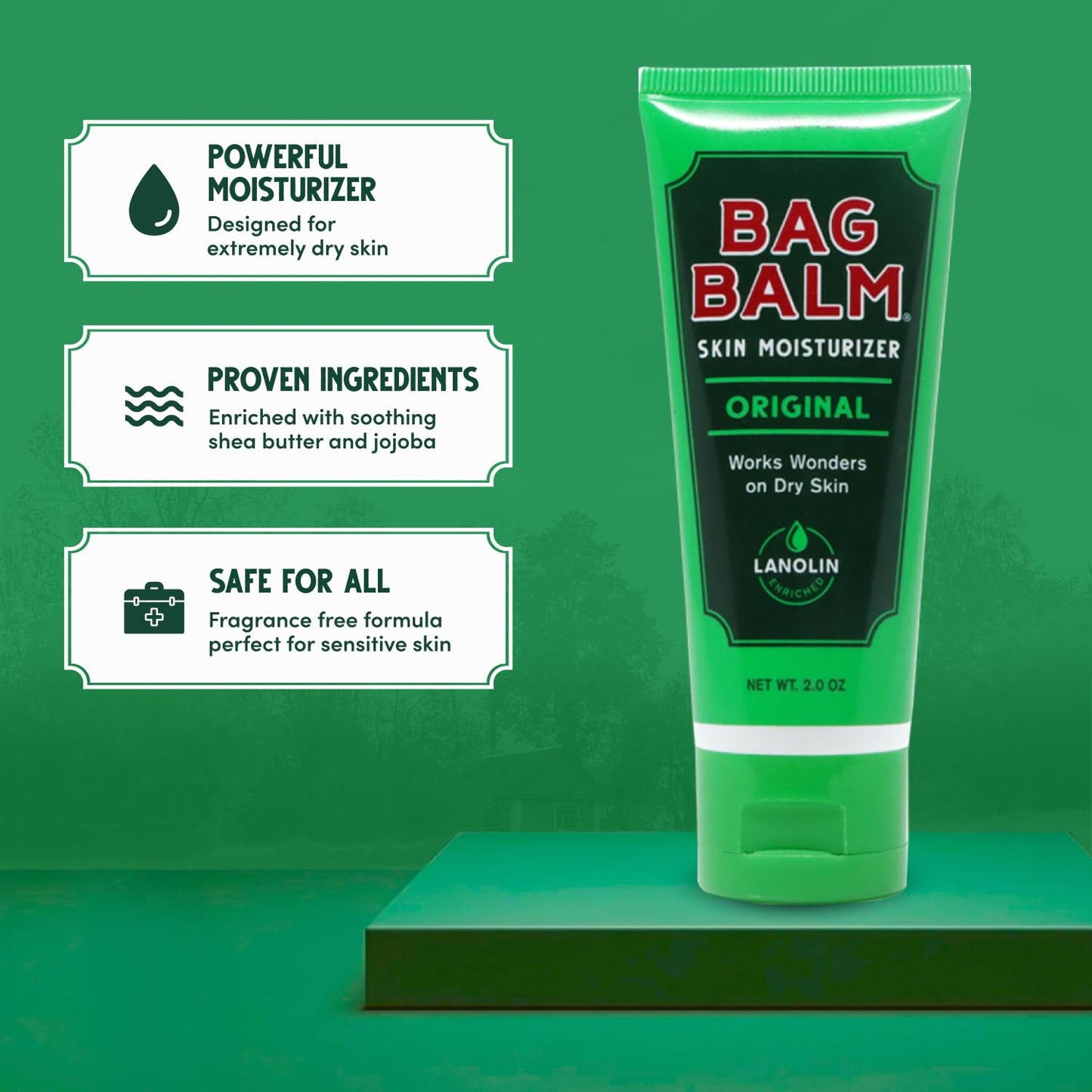 Bag Balm Vermont's Original Hand Moisturizer, Hand Balm for Dry Skin, Cracked Hands, Heels & Dry Hands Treatment, For Dogs and More Ointment, Dry Skin Beauty & Personal Care Bag Balm