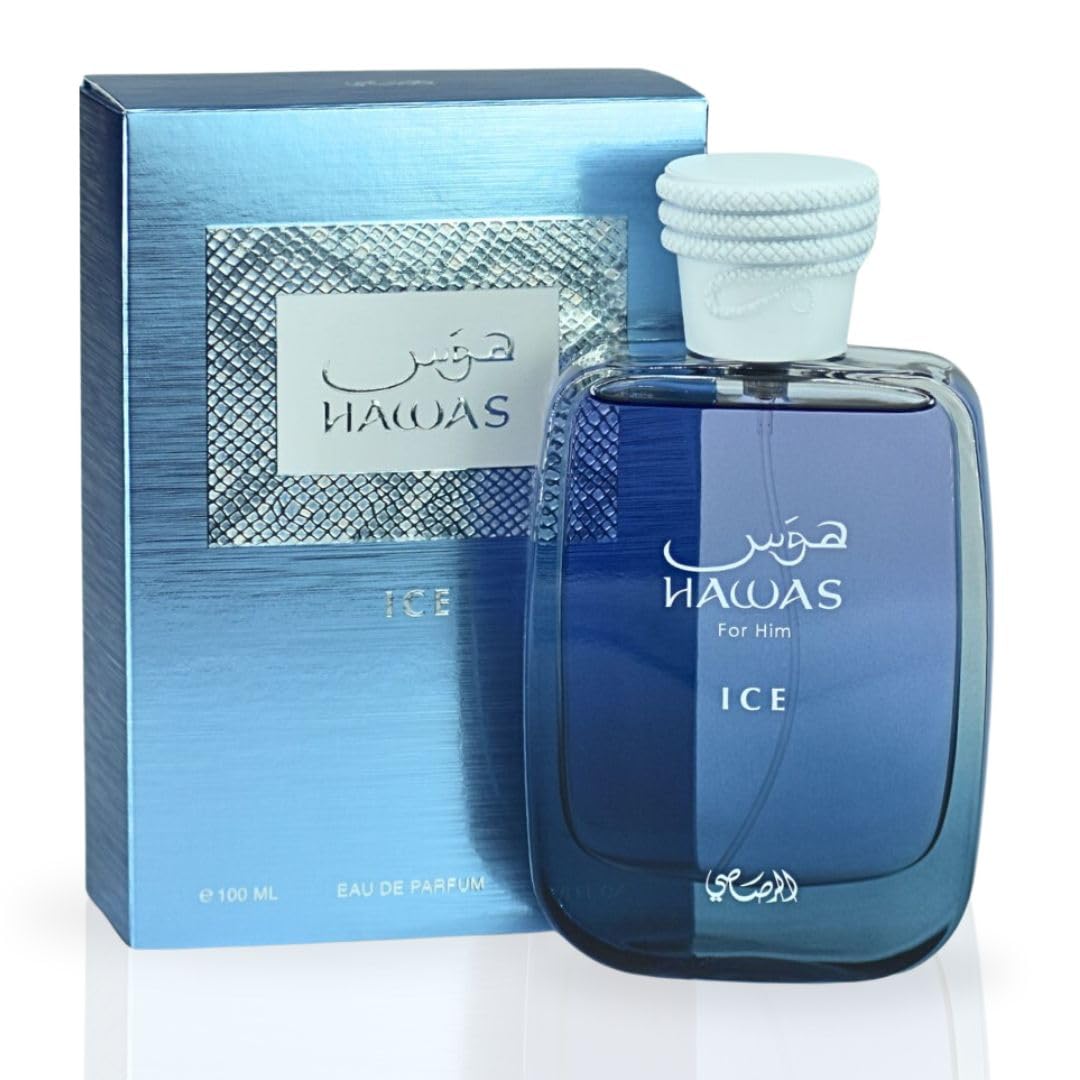 RASASI Hawas Ice EDP 100ML (3.4 OZ) | Long Lasting, Exquisite, Luxurious, Arabian Scents. (PACK OF 3) Beauty & Personal Care RASASI