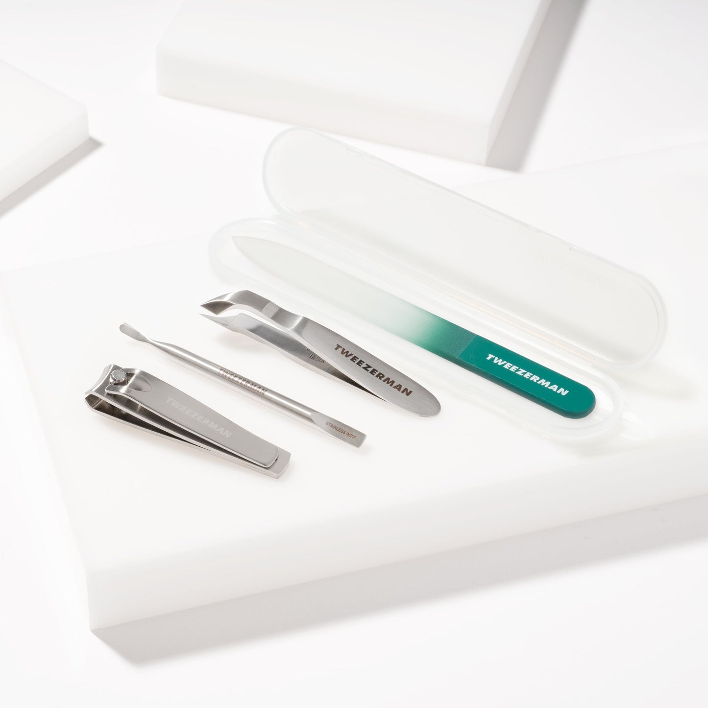 Tweezerman Emerald Shimmer Nail Care Set Beauty & Personal Care Tweezerman