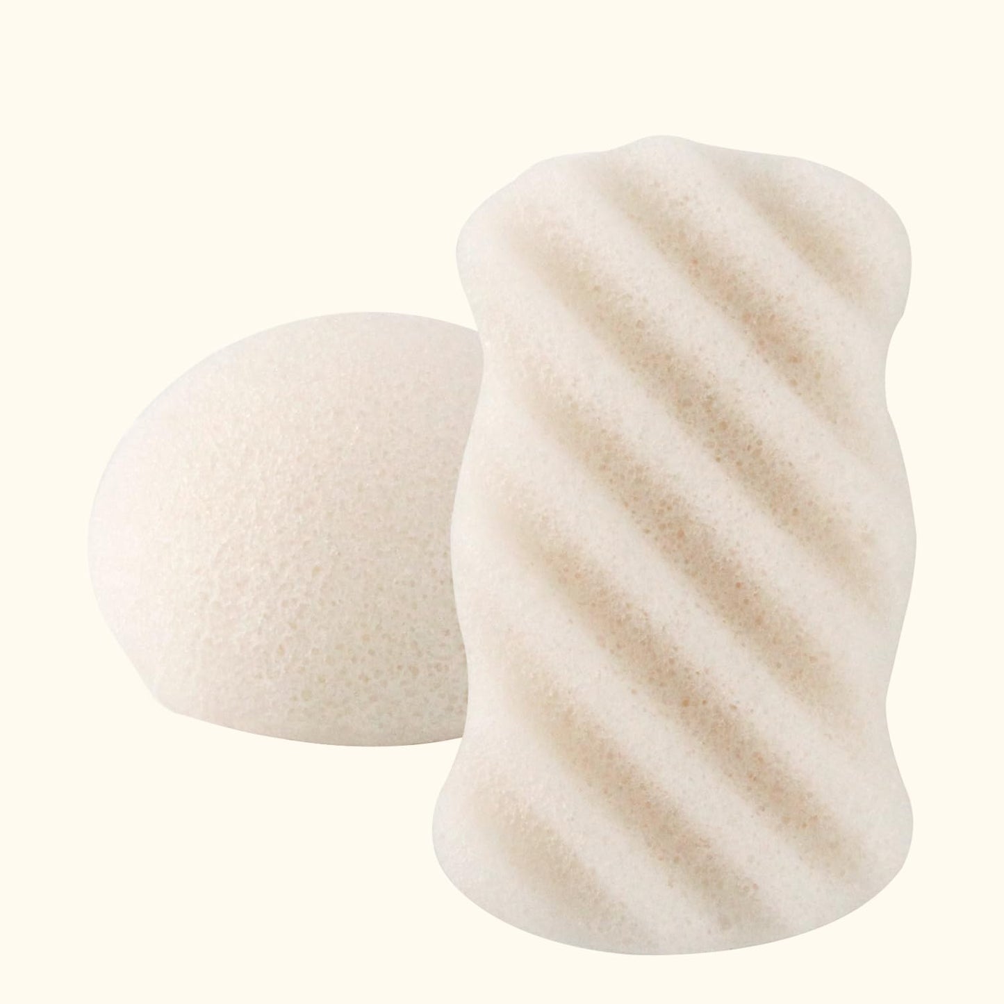 Spunspon Konjac Exfoliating Organic Facial Sponge Set - Gentle Daily Face Scrub/Skincare - Super Soft Body Cleansing Sponge for Shower, Safe for Baby Beauty and Personal Care Spunspon