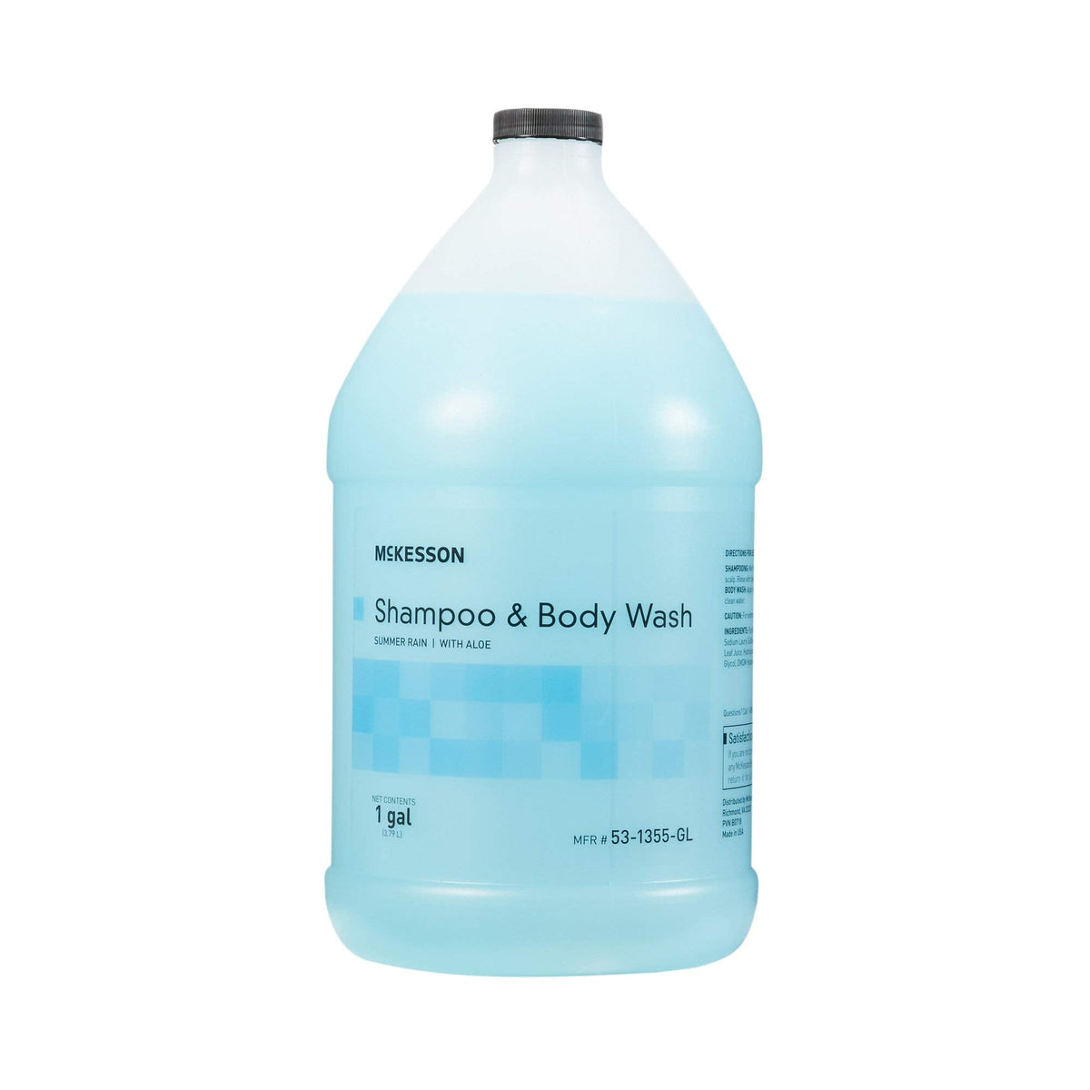 McKesson Body Wash and Shampoo - 1 Gallon Bulk Refill Full Body Wash with Aloe, Summer Rain Scent - Sensitive Skin & Hair 2?in?1 Beauty & Personal Care McKesson