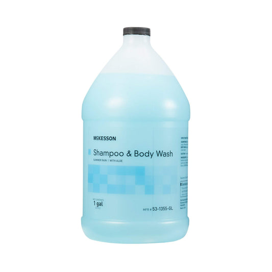 McKesson Body Wash and Shampoo - 1 Gallon Bulk Refill Full Body Wash with Aloe, Summer Rain Scent - Sensitive Skin & Hair 2?in?1 Beauty & Personal Care McKesson