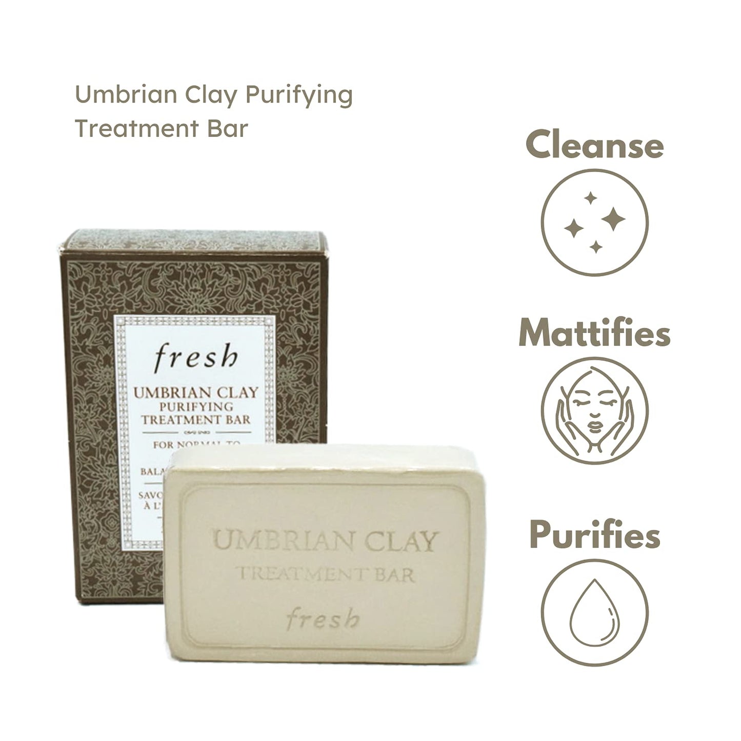 Fresh Umbrian Clay Treatment Bar 7.1 oz (198.8 g) Beauty & Personal Care Fresh