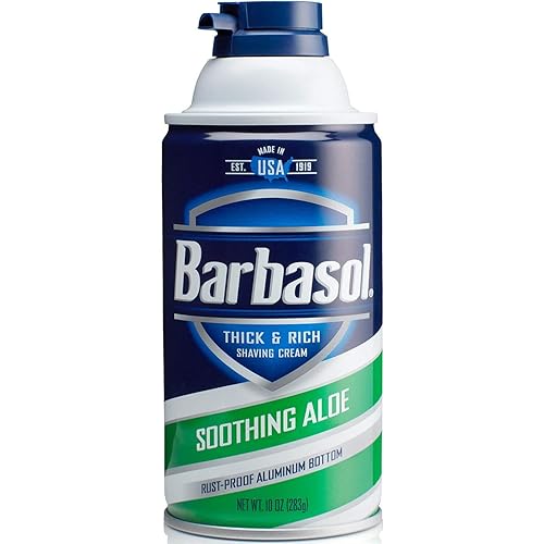 Barbasol Soothing Aloe Thick & Rich Shaving Cream 10 Oz (2 Pack) Beauty & Personal Care Barbasol