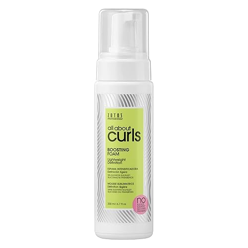All About Curls Boosting Foam | Lightweight Definition Hold | Curly Hair Products | Volumizing Extra Fullness & Body | All Curly Hair Types | Vegan Beauty & Personal Care ALL ABOUT CURLS