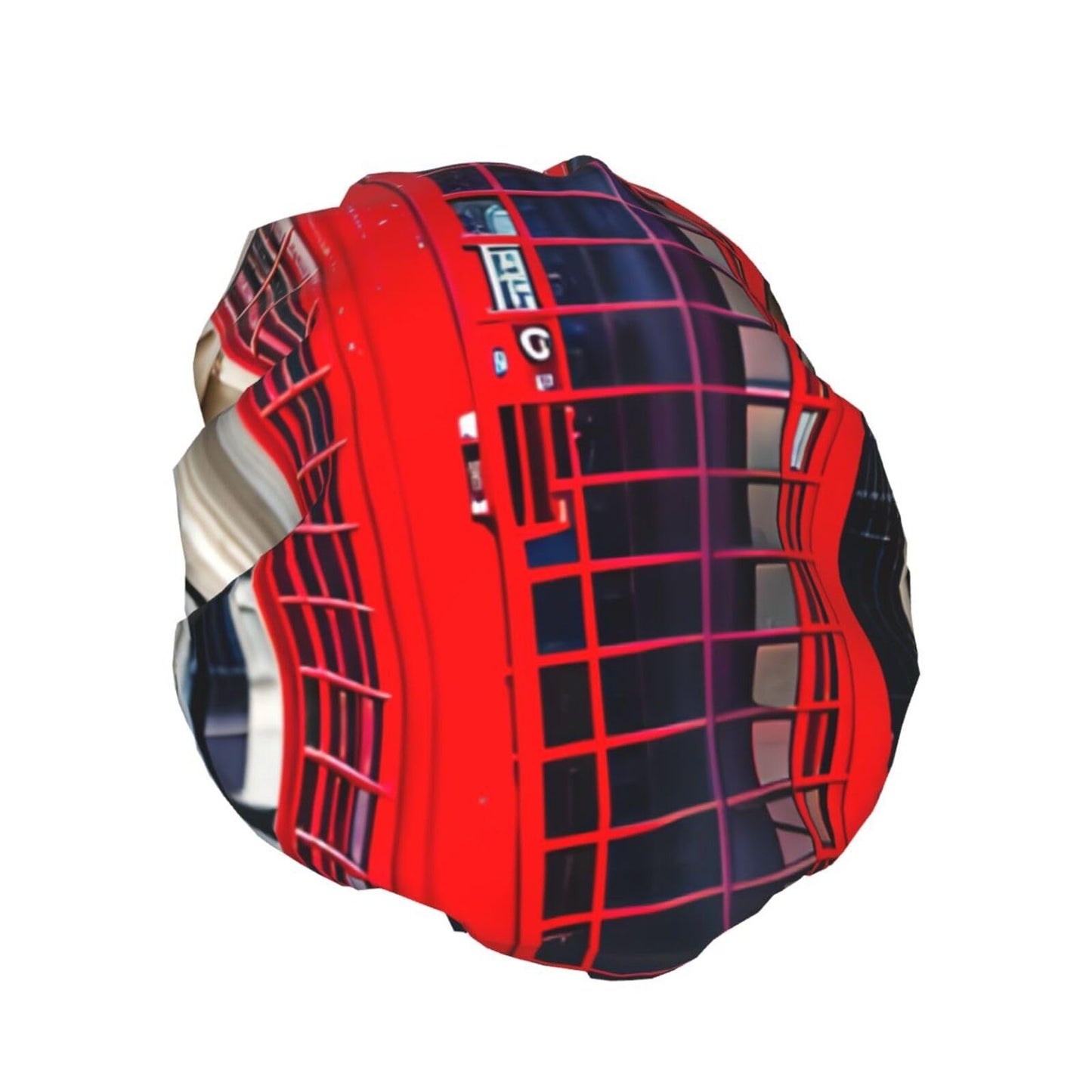 One Size Shower Cap for Women & Men - Telephone Booth Print Bath Hair Cap, Salon Accessory, Elastic Strap, Double Layer Beauty and Personal Care BaerK