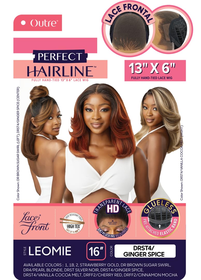 Outre Lace Front Wig - Perfect Hair Line 13X6 - Leomie (DR4/PEARL BLONDE)