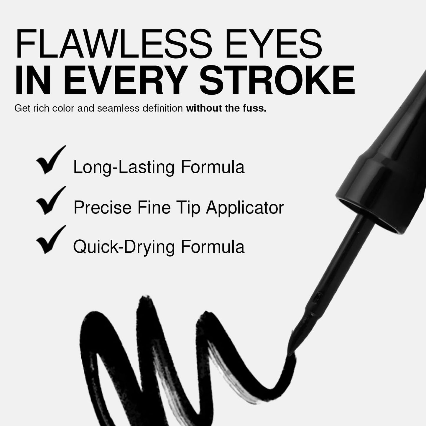 Palladio Liquid Eyeliner, Black, Highly Pigmented, For Intense Eye Definition, Smear-proof Liquid Eyeliner, Includes Easy Grip Wand and Felt Tip Beauty & Personal Care Palladio