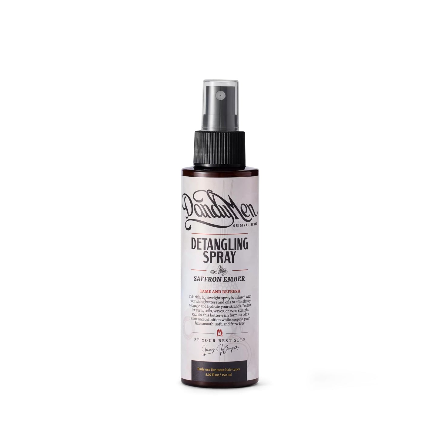DandyMen Detangling Spray for Men - Leave-In for Curly, Wavy & Textured Hair - Softens & Smooths - 5.7 oz Beauty & Personal Care DandyMen