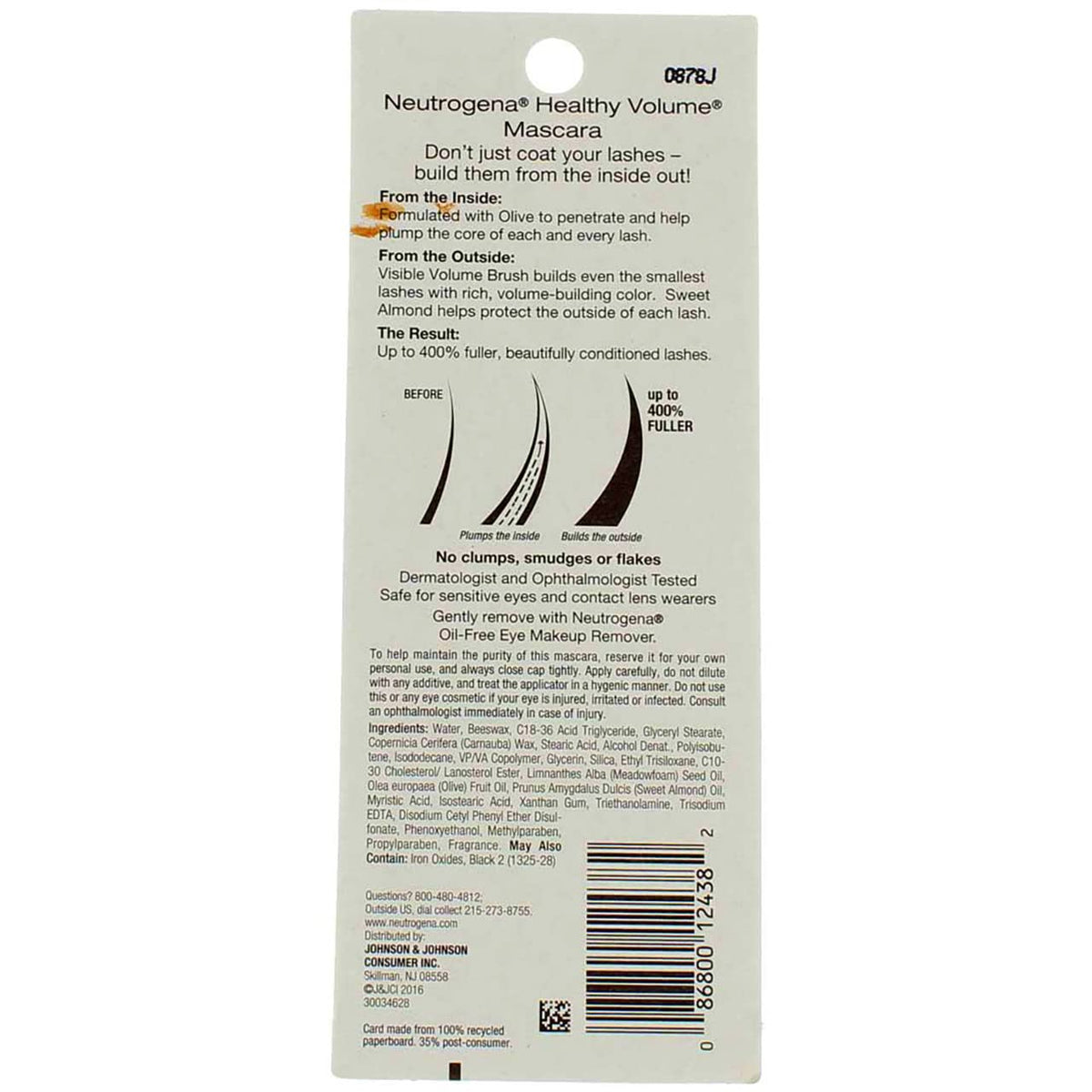 Neutrogena Healthy Volume Mascara, Black/Brown [03], 0.21 oz (Pack of 2) Beauty & Personal Care Neutrogena
