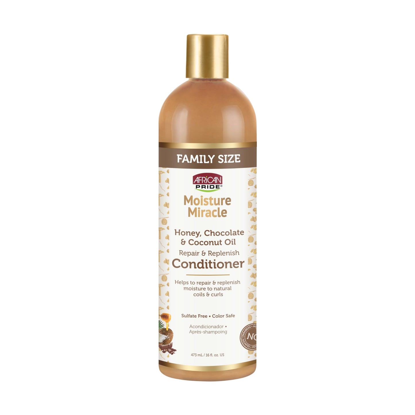 African Pride Moisture Miracle - For Natural Coils & Curls, Nourishes & Shines, Sulfate Free, Color Safe (Conditioner) Beauty & Personal Care African Pride