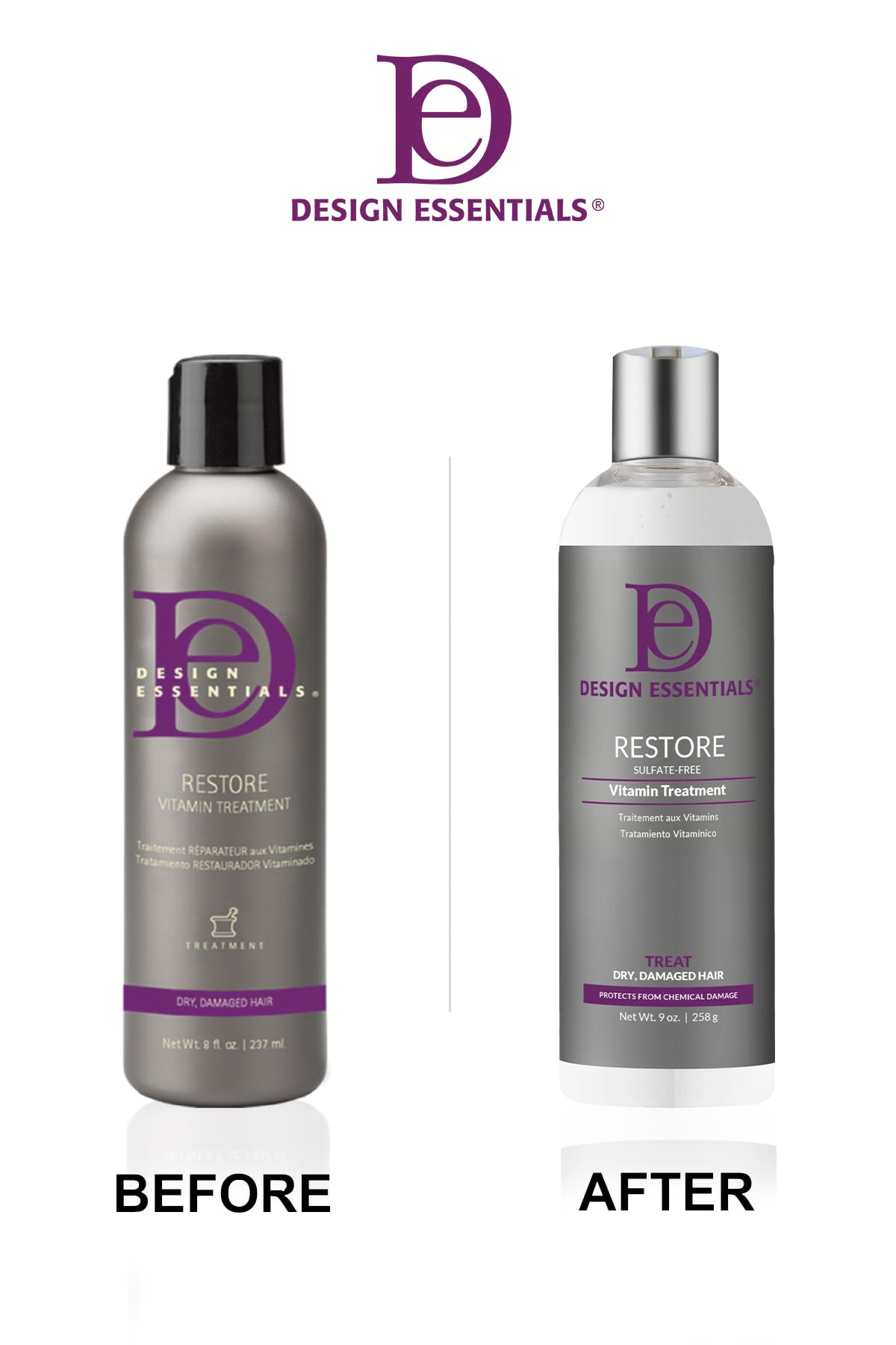 Design Essentials Restore Vitamin Treatment for Natural Dry Damaged Hair, White, 8 Fl Oz Beauty & Personal Care Design Essentials