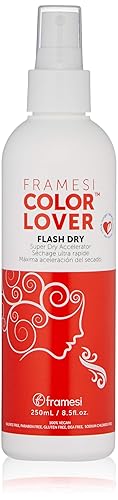 FRAMESI Color Lover Flash Dry Spray, 8.5 fl oz, Heat Protectant Spray for Hair, Blow Dry Accelerator, Quick Dry, Color Treated Hair Beauty & Personal Care FRAMESI