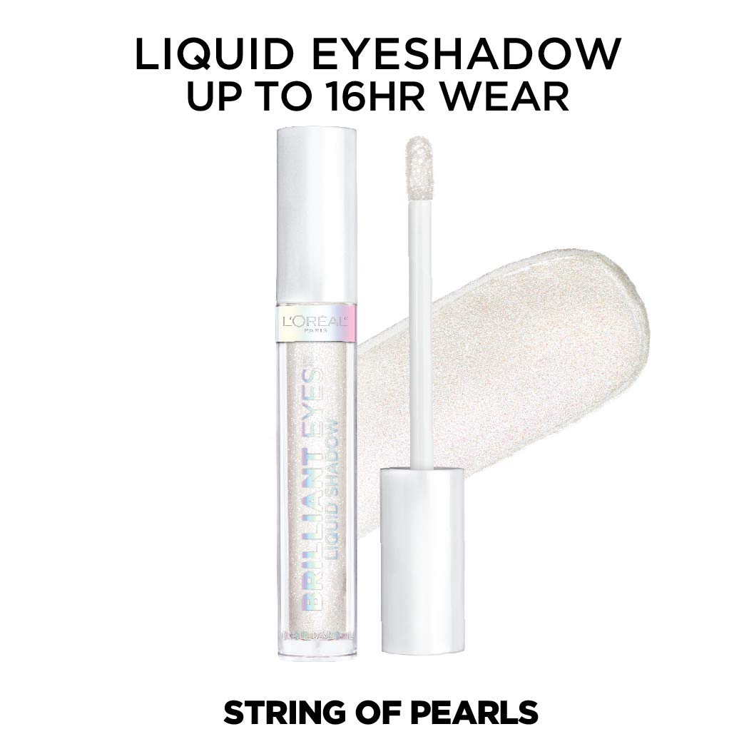L'Oreal Paris Brilliant Eyes Shimmer Liquid Eye Shadow, Longwearing Lasting Shimmer, Crease Resistant, Flake-Proof, Precision Applicator, Quick Dry Beauty & Personal Care L'Oreal Paris