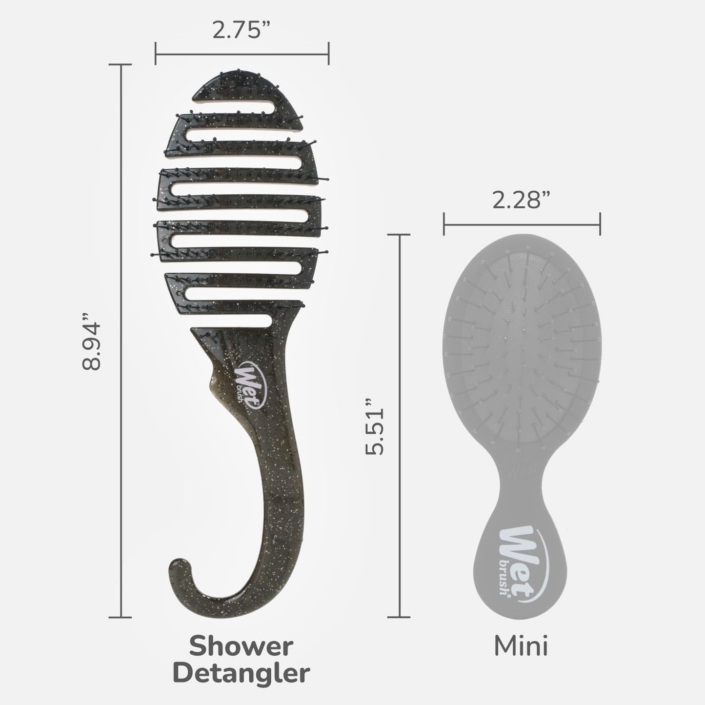 Wet Brush Shower Hair Brush Detangler - Exclusive Ultra-soft IntelliFlex Bristles - Minimizes Pain And Protects Against Split Ends and Breakage - Comb Beauty & Personal Care Wet Brush
