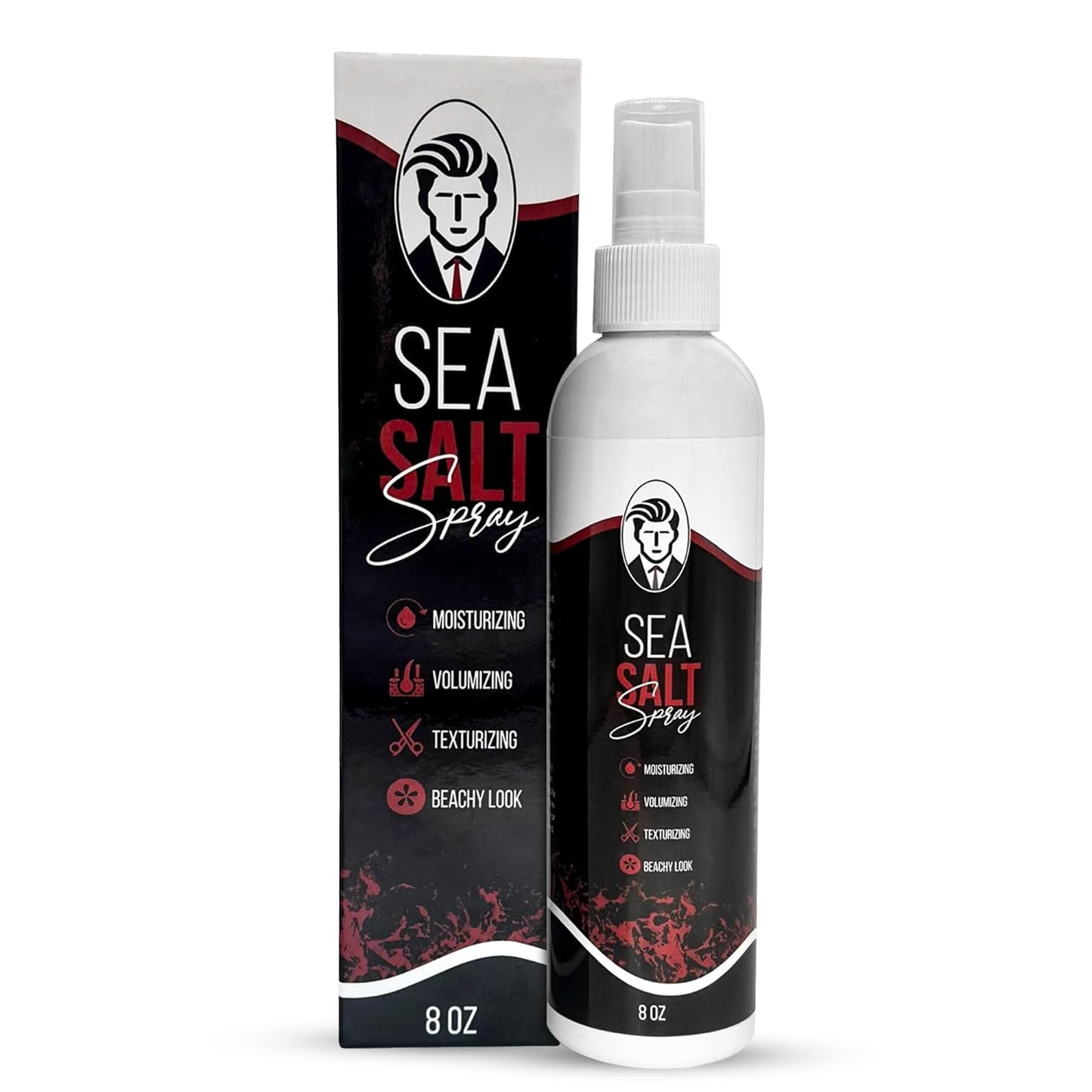 Hair Hustle Natural Sea Salt Spray for Hair - Texturizing & Volumizing Spray for Men and Women - Matte Finish, Beachy Waves, Lightweight Hold - Ocean Beauty & Personal Care Hair Hustle