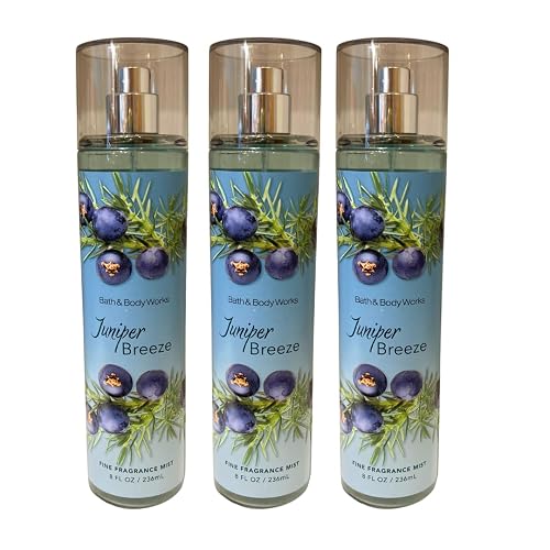 Bath & Body Works Juniper Breeze Fine Fragrance Mist 8oz - Pack of 3 Beauty & Personal Care Bath & Body Works